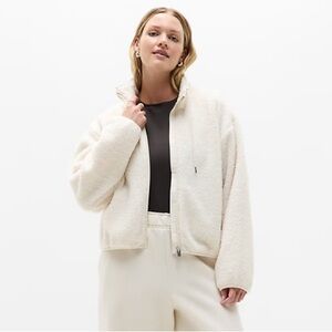 Athleta In The Clouds Sherpa Zip Up Jacket